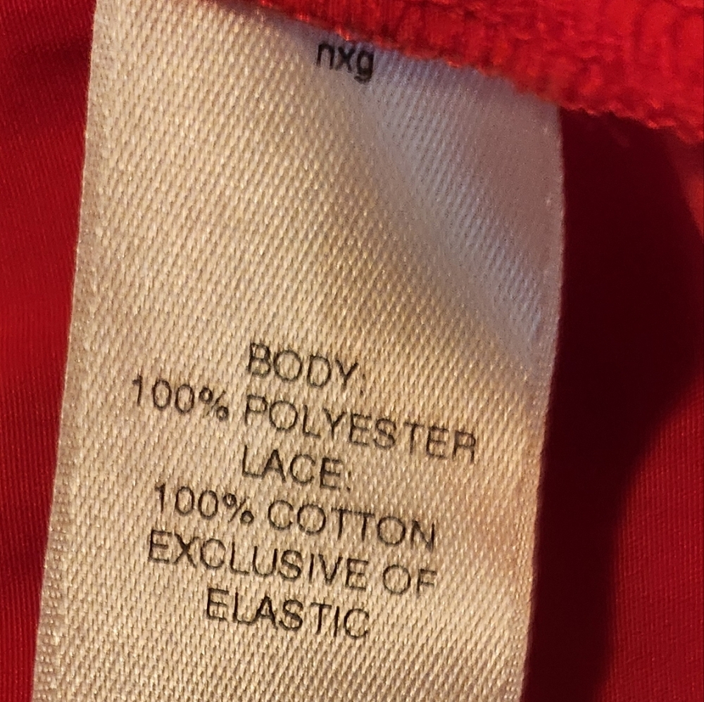 Chico's Crochet Details Off The Shoulder Red Top - Picture 11 of 15